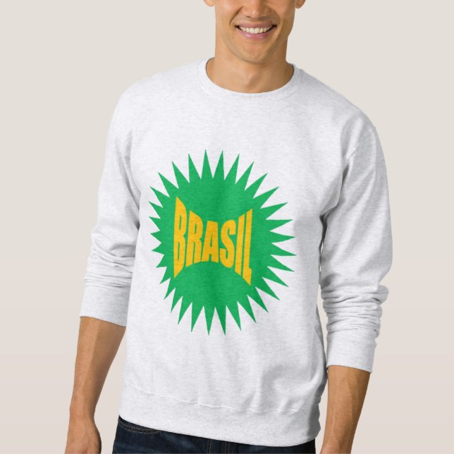 ash gray men's sweatshirt SUN BRASIL (Front)