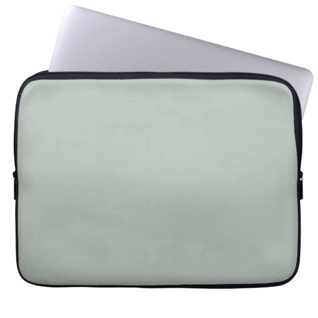 Ash gray (solid color) laptop sleeve (Front)