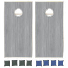 Ash Grey Bamboo Wood Grain Look