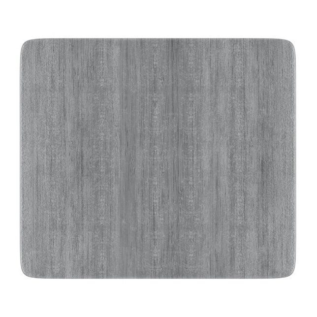 Ash Grey Bamboo Wood Grain Look Cutting Board (Front)