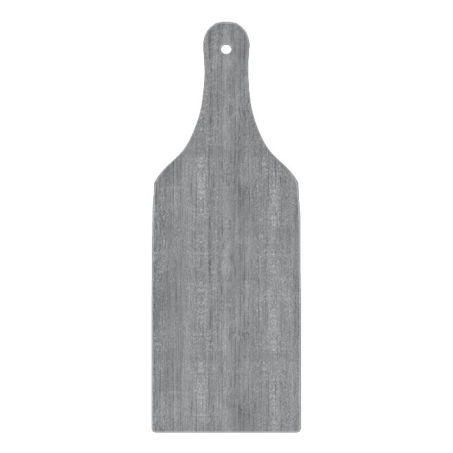 Ash Grey Bamboo Wood Grain Look Cutting Board (Front)
