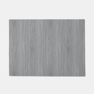Ash Grey Bamboo Wood Grain Look Doormat