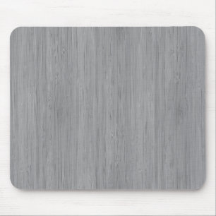 Ash Grey Bamboo Wood Grain Look Mouse Mat