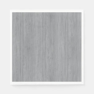 Ash Grey Bamboo Wood Grain Look Napkin