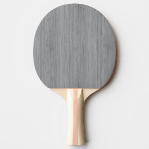 Ash Grey Bamboo Wood Grain Look Ping Pong Paddle