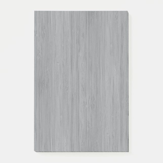 Ash Grey Bamboo Wood Grain Look Post-it Notes (Front)