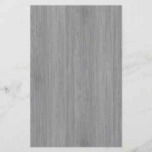 Ash Grey Bamboo Wood Grain Look Stationery