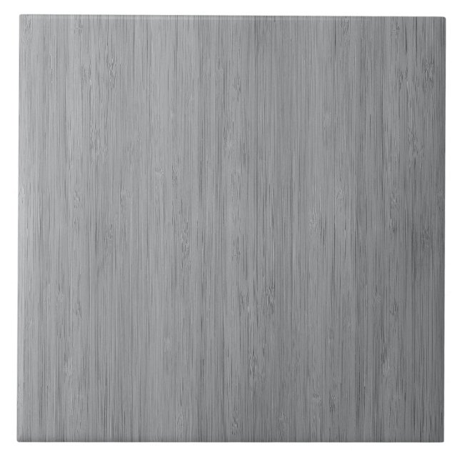 Ash Grey Bamboo Wood Grain Look Tile (Front)