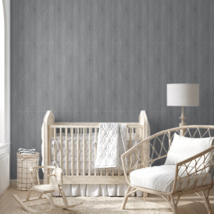 Ash Grey Bamboo Wood Grain Look Wallpaper