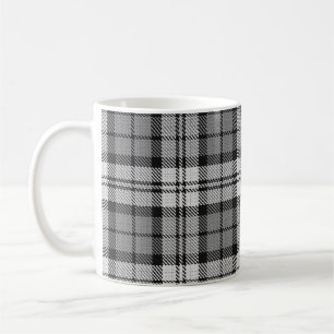 Ash Grey Blackwatch Campbell Tartan Plaid Coffee Mug