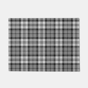 Ash Grey Blackwatch Campbell Tartan Plaid Doormat