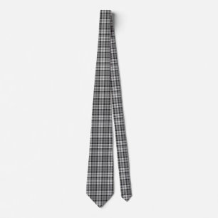Ash Grey Blackwatch Campbell Tartan Plaid Tie