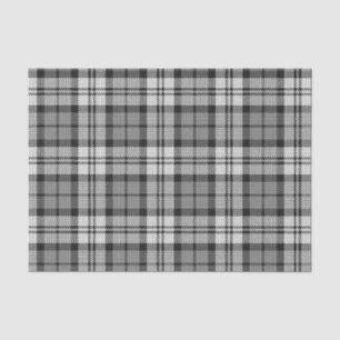 Ash Grey Blackwatch Campbell Tartan Plaid Tissue Paper
