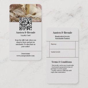 Ash Grey Brown Loyalty Card - Photo-Centric