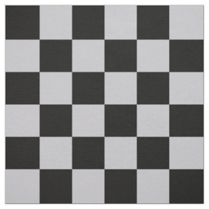 Ash Grey Grey Chequered Pattern Design Fabric
