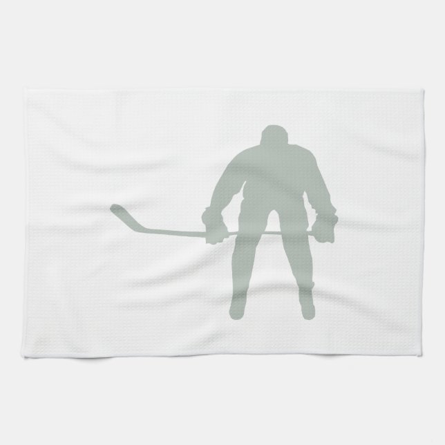 Ash Grey Hockey Tea Towel (Horizontal)