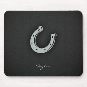 Ash Grey Horseshoe Mouse Mat