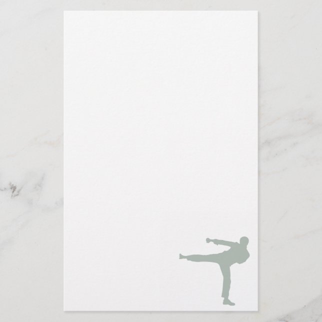 Ash Grey Martial Arts Stationery (Front)