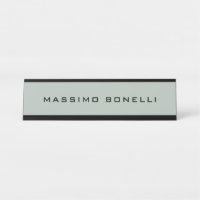 Ash Grey Minimalist Plain Legible Modern