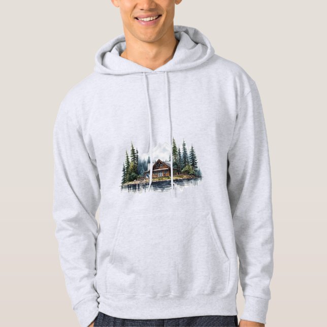 Ash Grey Mountain Retreat Sweatshirt  (Front)