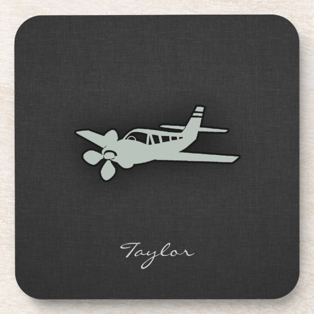 Ash Grey Plane Coaster (Front)