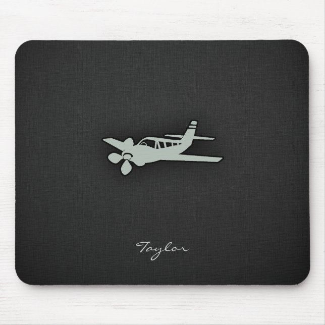 Ash Grey Plane Mouse Mat (Front)