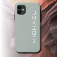 Ash Grey Solid Colour | Minimalist Name