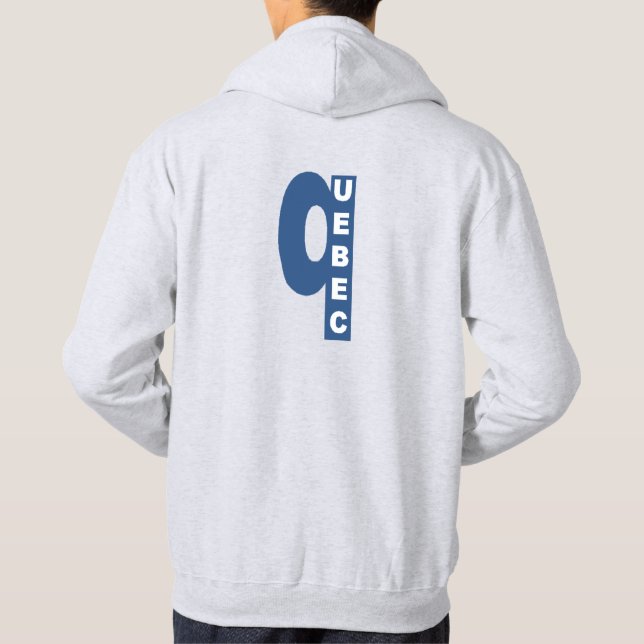 Ash hoodie sweatshirt for men QUEBEC (Back)