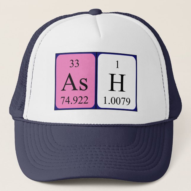 Ash periodic table name hat (Front)