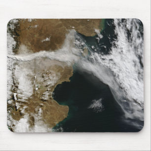 Ash plume from eruption of Chaiten volcano, Chi Mouse Mat