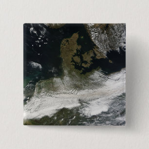Ash plume from Eyjafjallajokull Volcano 2 15 Cm Square Badge