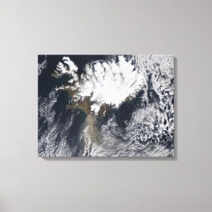Ash plume from Eyjafjallajokull Volcano, Icelan Canvas Print