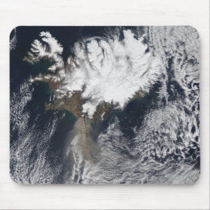 Ash plume from Eyjafjallajokull Volcano, Icelan Mouse Mat