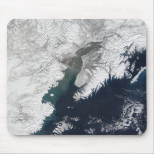 Ash plume from Mount Redoubt, Alaska Mouse Mat