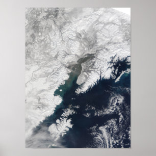 Ash plume from Mount Redoubt, Alaska Poster