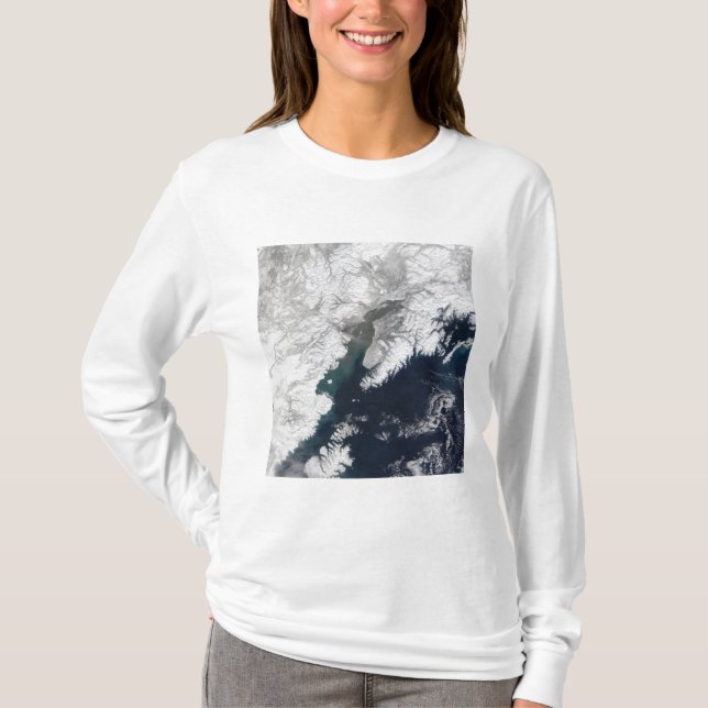 Ash plume from Mount Redoubt, Alaska T-Shirt (Front)