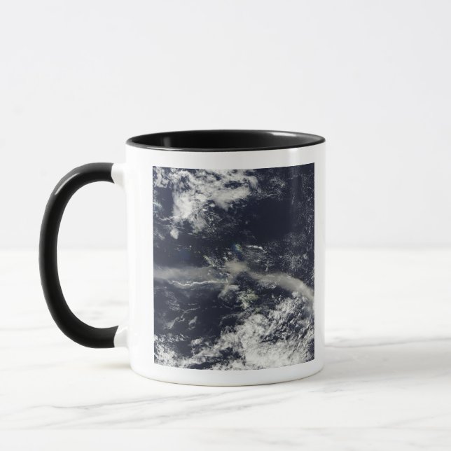 Ash Plume from Soufriere Hills, Montserrat Mug (Left)