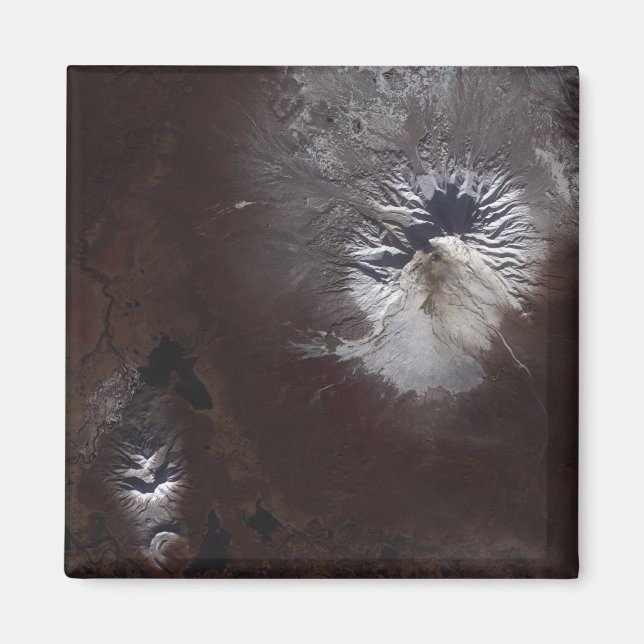 Ash stains on Russia's Shiveluch volcanoÃ¯Â¿Â½s sl Magnet (Front)