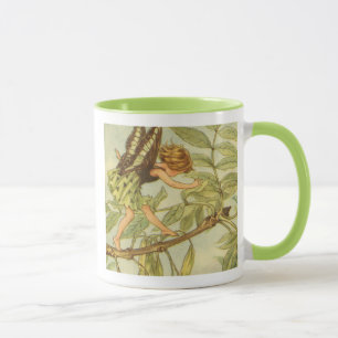 Ash Tree Fairy Walking on Branch Mug