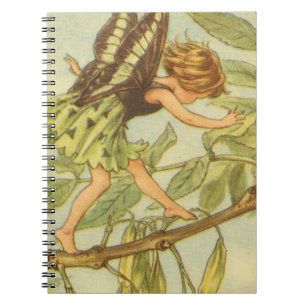 Ash Tree Fairy Walking on Branch Notebook