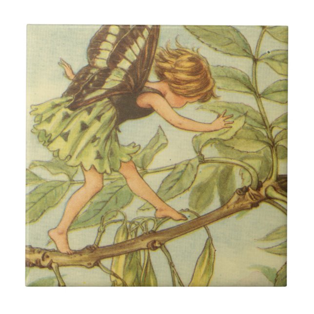 Ash Tree Fairy Walking on Branch Tile (Front)