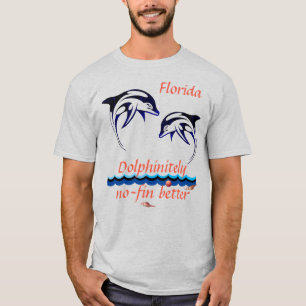 Ash Uni-sex Florida w/ Dolphins T-Shirt