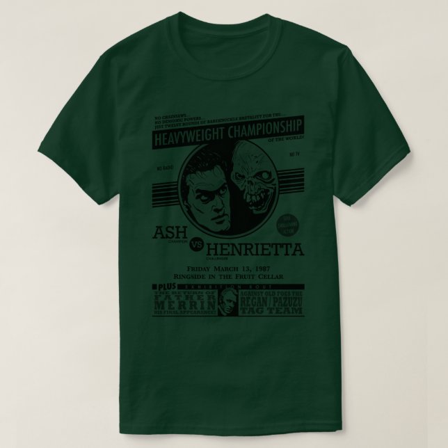 Ash vs Henrietta T-Shirt (Design Front)