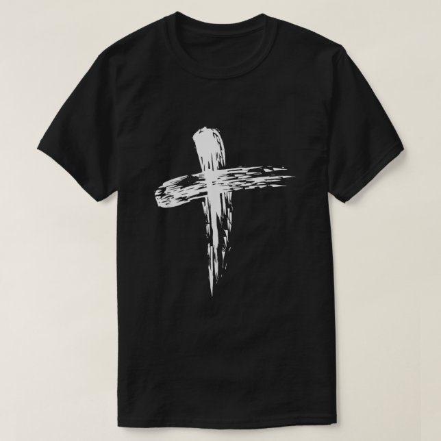 Ash Wednesday Lent Cross Christian Catholic Religi T-Shirt (Design Front)