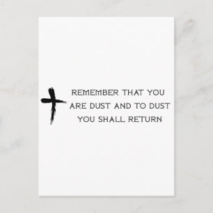Ash Wednesday Postcard