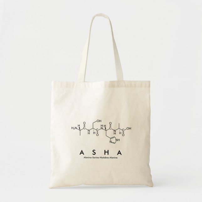 Asha peptide name bag (Front)