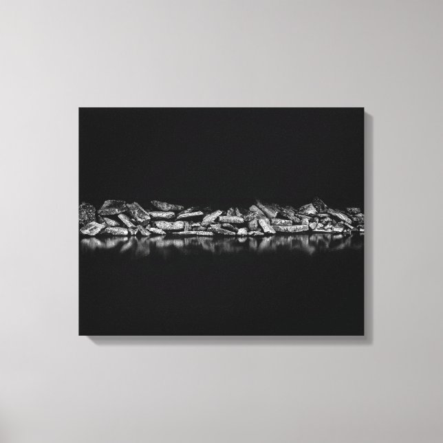 Ashbridges Bay Breakwall 1 Canvas Print (Front)