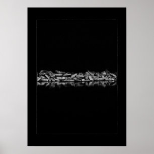 Ashbridges Bay Breakwall No 1 with Border Poster