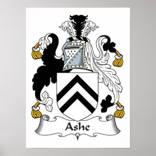 Ashe Family Crest Poster