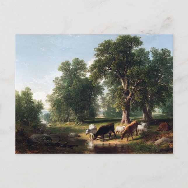 Asher Brown Durand Summer Afternoon Postcard (Front)